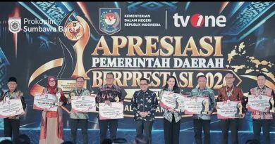 Sumbawa Barat Borong Penghargaan Kemendagri, Kantongi Insentif Fiskal Rp2,5 Miliar