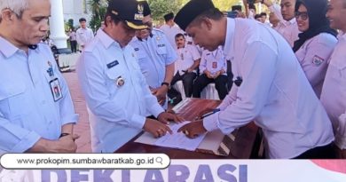 61 Calon Kades di KSB Gelar Deklarasi Damai dan Siap Terapkan E-Voting Perdana