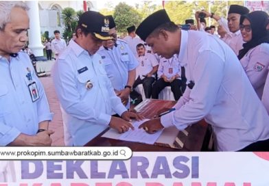 61 Calon Kades di KSB Gelar Deklarasi Damai dan Siap Terapkan E-Voting Perdana